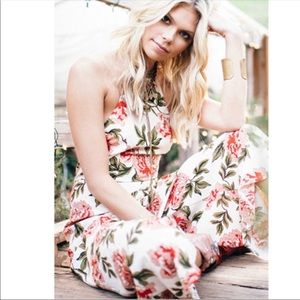 Show Me Your Mumu Womens Julianne Jumpsuit Cora Louise Crinkle Stretch
